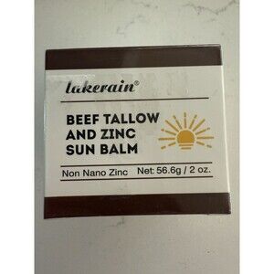 Lakerain Beef Tallow and Zinc Sun Balm Non Nano Zinc 2 oz